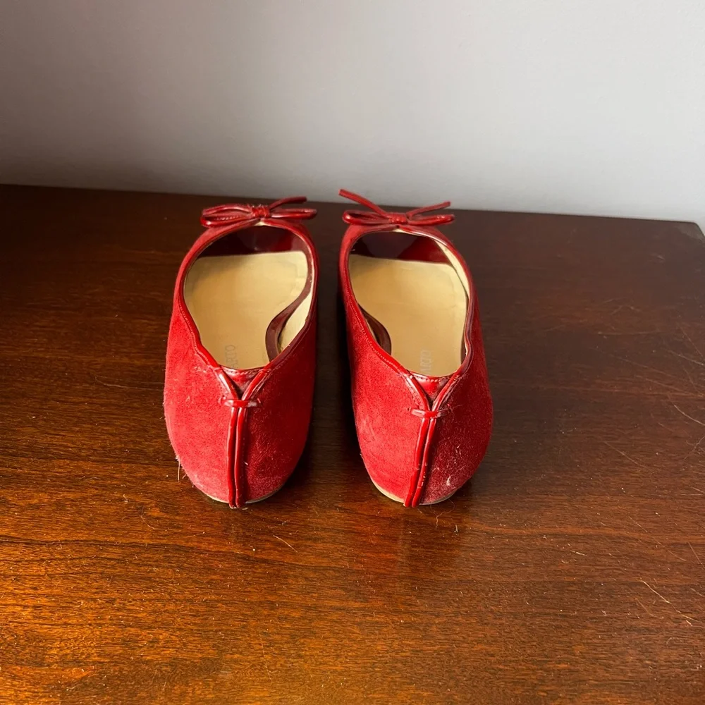 Franco Sarto‎ Women's Red Peep Toe Flats size 7